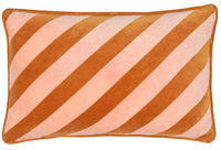 Pink Stripe Lumbar Cushion