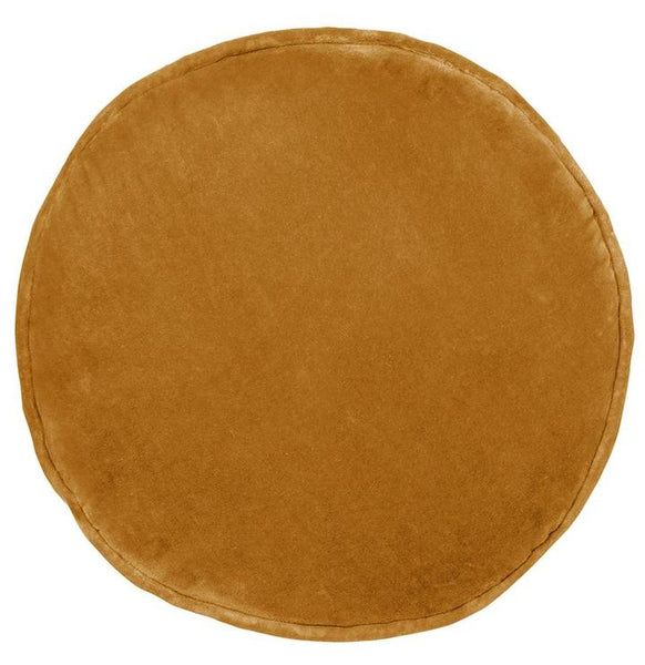 Butterscotch Penny Round Cushion