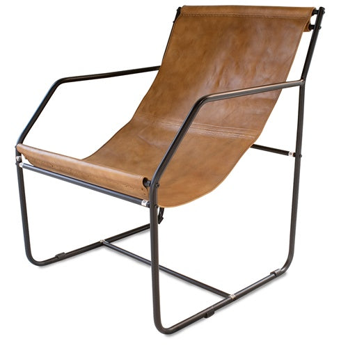Leather Sling Back Chair