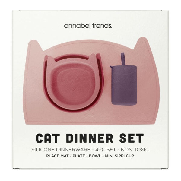 Silicone Dinner Set - Cat