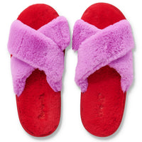 Adult Slippers - Raspberry Bubble
