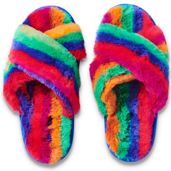 Adult Slippers - Rainbow Slippers